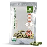 Green Virgin Products Moringa | 90 Vegan Capsules | Certified Organic | Pure Moringa Leaf Powder