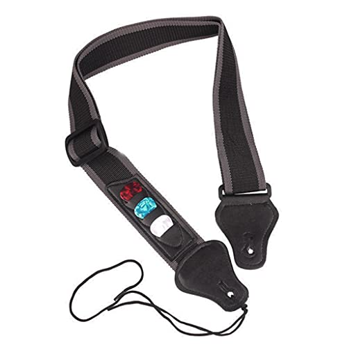 Adjustable Electric Guitar Strap 3 Guitar Picks Holders PU Leather Ends Acoustic Guitar Bass Strap Belt Accessories… - Les Beatles, Paul McCartney, John Lennon, RIngo Starr, George Harrison Adjustable Electric Guitar Strap 3 Guitar Picks Holders PU Leather Ends Acoustic Guitar Bass Strap Belt Accessories… – Image 6