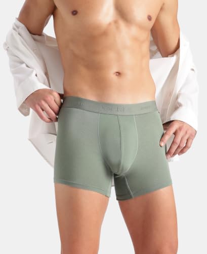 Image of Jockey IC25 Men Tencel Micro Modal Cotton Elastane Stretch Solid Trunk with Natural StayFresh Properties