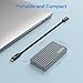 MEANHIGH 40Gbps M.2 NVMe SSD Enclosure, USB-C External Hard Drive Enclosure for M1 Pro/Max Mac, Support 2230/2242/2260/2280 M-Key PCIe, Compatible with Thunderbolt4/USB4/3.2/3.1/3.0/2.0
