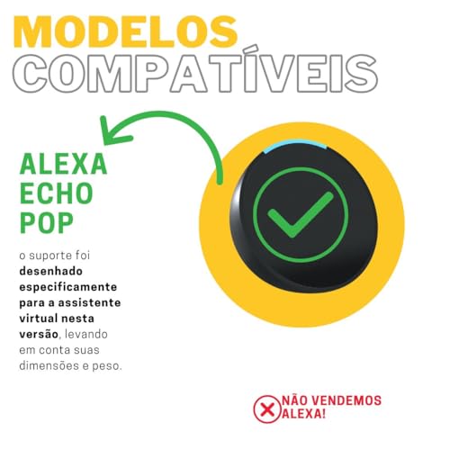 Arandela de Embutir Linha LUX Compatível com Amazon Alexa Echo Pop