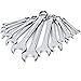 13-Piece Complete SAE Combination Wrench Set in Roll-up Pouch, No Skipped Inch Sizes from 1/4” to 1” | Best Value Wrench Set, Ideal for General Household, Garage, Workshop, Auto Repairs, Emergency