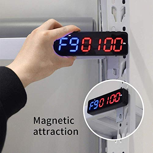 Cronómetro digital LED portátil BESTLED para entrenamiento de intervalos, reloj de gimnasio y temporizador de carreras miniatura 3