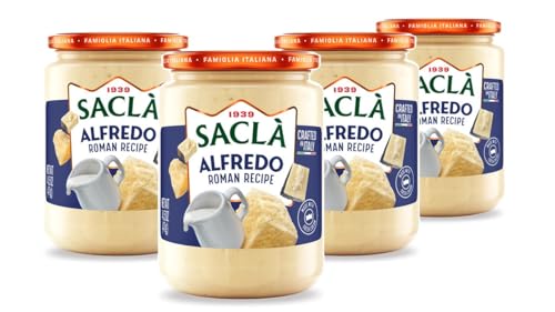 SACLA Classic Roman Alfredo Sauce 4-Pack | Authentic Creamy Italian