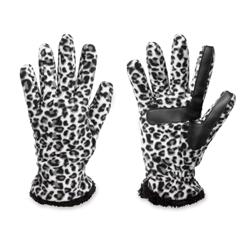Guantes de forro polar elásticos Isotoner para mujer con tecnología táctil pack de 2 5