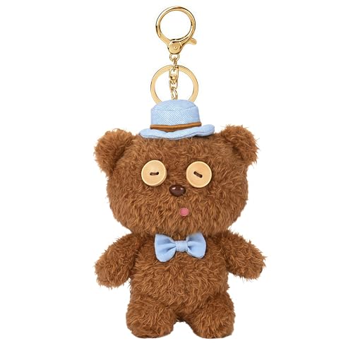 MINISO Minions Tim Bear Gentleman Toy/Keychain, Cute and Soft Ornament, Exquisite for Collection and Gifting (Tim Bear charm)