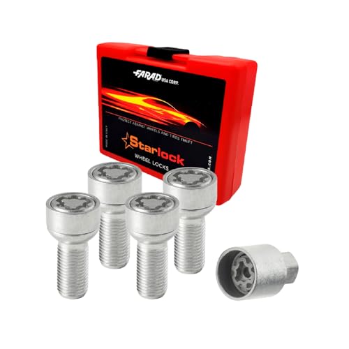 OMAC Wheel Lock Kit for Volkswagen ID.4 ID.7 ID.Buzz M14X1,5 Silver 4Locks & 1Key