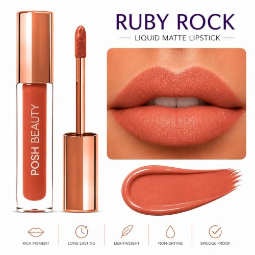 Image of Liquid Lipstick - Ruby Rock- Long lasting | Water proof