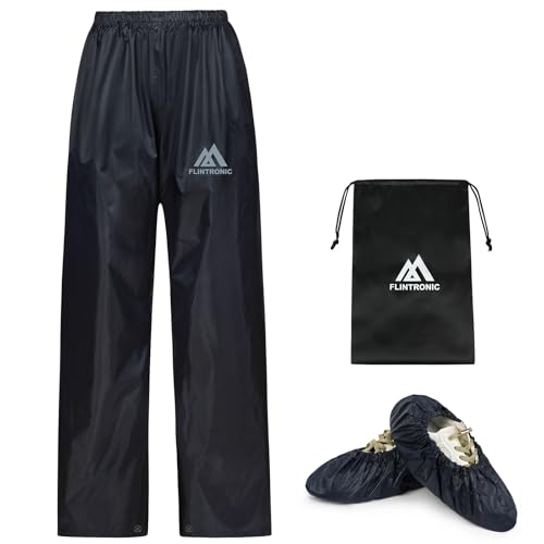 flintronic Pantalones para Lluvia Unisex Niños, Niños Pantalon Chubasquero, Niños Barro Lluvia para Niños Impermeable, L