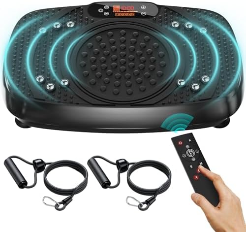 Vibration Plate Exercise Machine: TISSCARE Weight Loss and Lymphatic Drainage Vibrating Plates, Whole Body Workout Sculpting Platform for Home Fitness Fat Burner for Women Men Vibration Plate Exercise Machine: TISSCARE Weight Loss and Lymphatic Drainage Vibrating Plates, Whole Body Workout Sculpting Platform for Home Fitness Fat Burner for Women Men