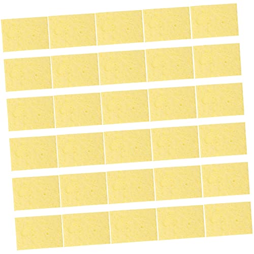 OSALADI 30Pcs Soldering Sponge Cleaning Sponge for Soldering Head Lightweight and Portable Tin Cleaner for Welding and Soldering Stations