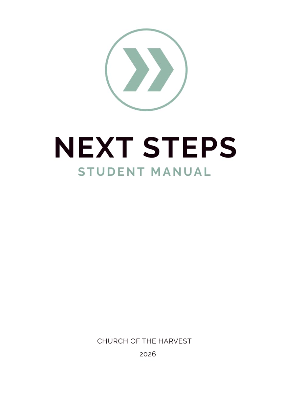 Harvest Next Steps Student Manual