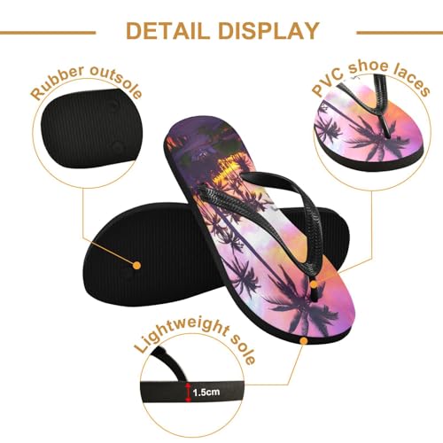 STAYTOP Beautiful Beach Scenery Flip Flops Sandals of Men's & Women's,Sandals Beach Slippers Shower Slides2