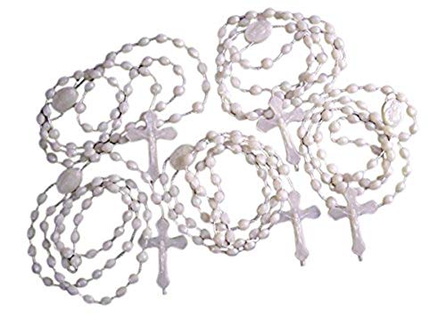 17'' Luminous in The Dark Rosary,Nylon , Imported from Italy - 25 Rosary Set (Luminous)