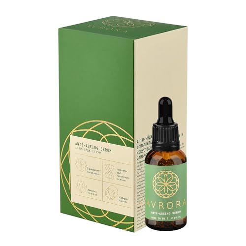 AURORA Serum Anti-Aging - Intensivpflege für Moderne Haut mit Schutz vor Blauem Bildschirmlicht, UV-Strahlen & Umweltbelastung - Mit Hochwertigen Aktivstoffen, 30 ml