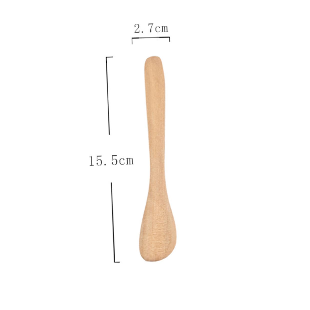 IWOWHERO 4-piece Natural Wood Bread Knife Set Butter Jam Slicer Vintage Butter Knife for Kitchen