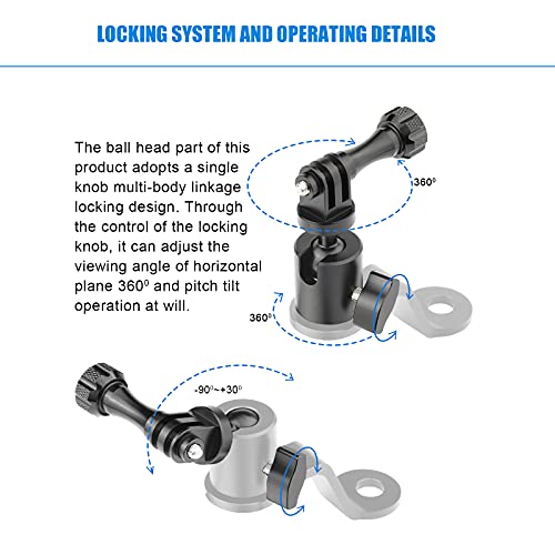 Image of Motorcycle Sports Camera Holder Mount for Gopro Hero 13 12 11 10 9 8 DJI Osmo Insta360 AKASO and Other Action Camera