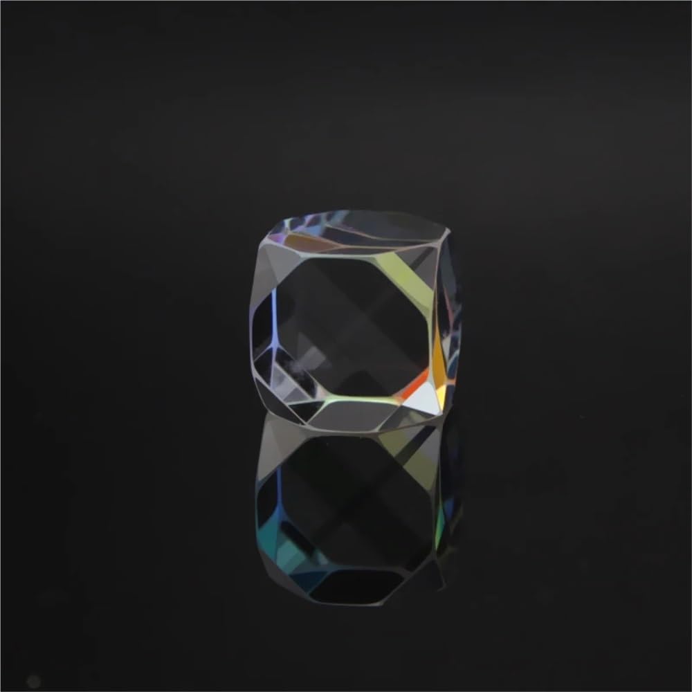 Dés à prisme dichroïque croisé, combinateur de faisceau octaédrique, verre optique, Cube décoratif, prisme de couleur, prisme de cristal