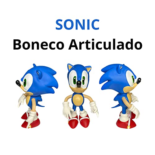 Boneco Super Sonic Grande Articulado Coleção