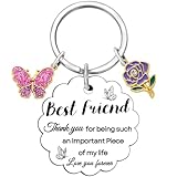 Coolvy Best Friend Birthday Gifts Best Friends Keychain Friendship Gifts for Women Bestfriend Christmas Valentine's Graduation Thank You Gift for Friends Bff Soul Sister (Best Friend)