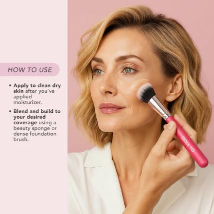 Doll 10 Peptide Bounce Flexible Foundation w/Marshmallow Extract – Hydrating Serum Cream Foundation for Mature Skin – Lightweight, Natural & Clean Makeup w/Medium Buildable Coverage - (Medium) - Image 5