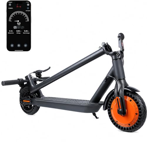 Electric Scooter for Adults, 500W Peak Motor, 12 Miles Long Range, 16 MPH Fast Speed, 8.5' Anti-Flat...