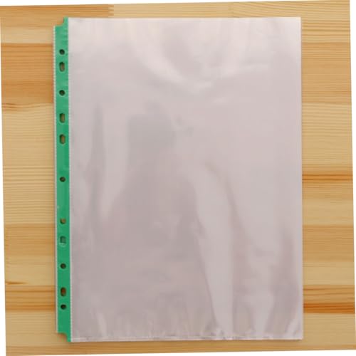 Protège-feuilles transparents 11 trous rangement documents format A4 classeur - 5