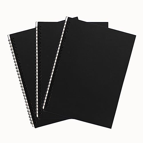 Carnet vierges à spirales 100 g/m² DSTELIN papier épais anti-bavure pour croquis au feutre
