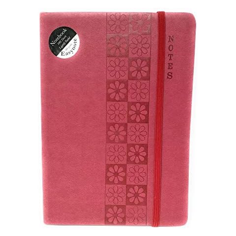 Tallon A5 Easynote Red Flowers Soft Touch Notebook Cover