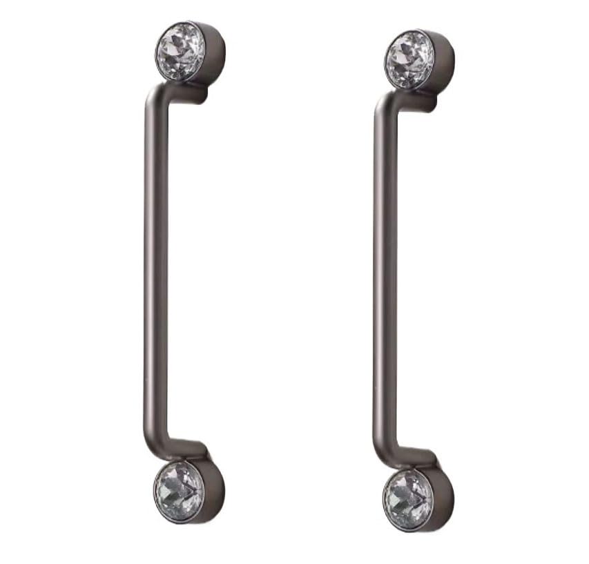 Boutons de tiroir en verre cristal pour remplacer une poignée usée 128mm