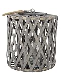 Windlicht Laterne Laos Washed grau 26x29cm Holz