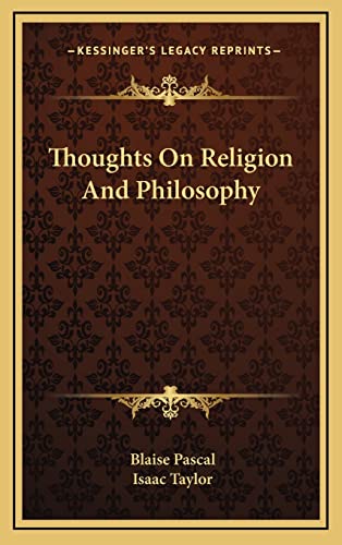 Thoughts On Religion And Philosophy