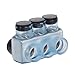 Polaris Vision Tap IPLD3/0-3CB Insulated Connector-3 Port Dual-Sided Entry-3/0-6 AWG-1 Pack-Clear