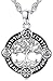 Collier Arbre de Vie en Argent Sterling 925 Viking Pendentif Collier Amulette Bijoux pour Hommes Femmes, Chaîne en Acier Inoxydable Chaîne 61cm (G--Viking Arbre de Vie)