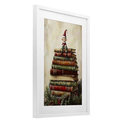 Affiche encadrée elfe de Noël Stupell Industries 50x35 cm - 4