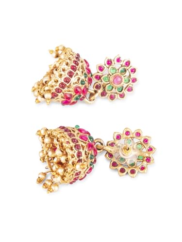 Real Kemp Gold Plated Goddess Lakshmi Choker Set