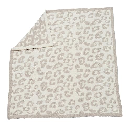 Image of Barefoot Dreams CozyChic Barefoot in The Wild Baby Blanket - Stone/Cream,1 Count (Pack of 1),B683-26-LE