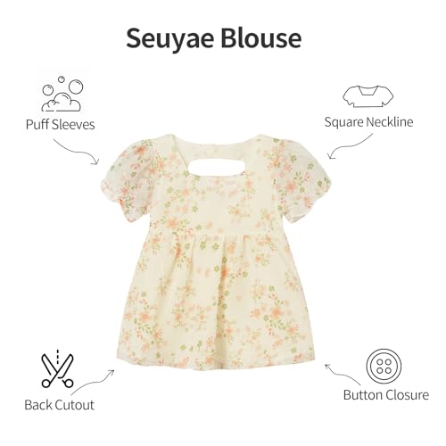 Toddler Baby Girl Floral Tunic Top Backless Smock Summer Flowy Seersucker3