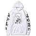 JMSUN Anime Hoodie Bakugou Katsuki Merch Cosplay Sweatshirts Herren Damen Pullover Casual Harajuku Trainingsanzug, Weiß, Medium