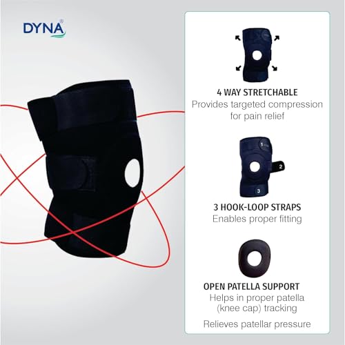 Image of Dyna Wrap Around Knee Support-Knee Cap with Open Patella Design for Patella Tracking-Wrap Around Knee Support-Special