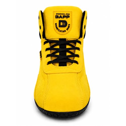 Image of Dapp X-Series Weightlifting Gym Shoes for Men and Women | Leather Suede Exterior | Signature Flat Sole | Padded Interiors for Stability | Smart Cushioning | Wide Toe Box