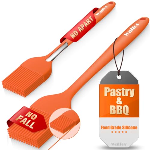 Walfos 600℉ Heat Resistasnt Pastry Brushes, BPA Free Silicone Basting Brush for Cooking, Spread...