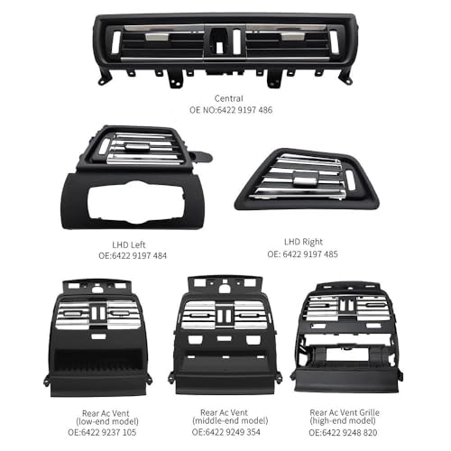 Grille Ventilation Climatisation Avant finition premium pour Série 6 - 3