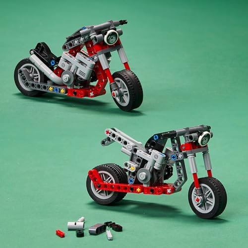 Technic Motocicletta 2 in 1, Modellino da Costruire, Moto Giocattolo, Idea Regalo, Giochi per Bambini e Bambine dai 7 Anni in su 42132 - Lego - Immagine 4
