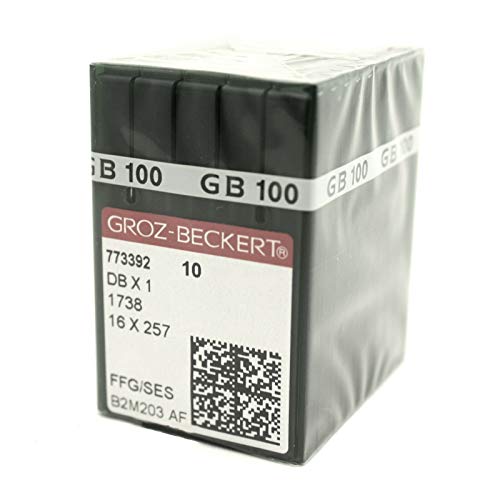 100 Groz Beckert Ball-Point (Ffg/Ses) 16X231 16X257 Dbx1 Sewing Machine Needles (Size 8 (Metric Size 60)) #TOP27