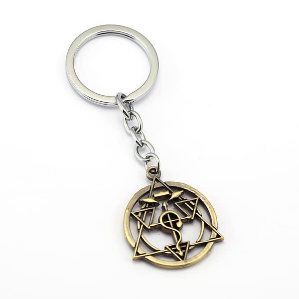rv mart Fullmetal Alchemist Anime Metal Keychain Key Chain for Car Bikes Key Ring-picture-17