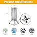Mandark 16PCS Stainless Steel Car Screw Rotor Brake Disc Retaining, OEM#93600-06014-0H Auto Retaining Screws Replacement for Front and Rear Rotor, Compatible with Civic, Accord, Odyssey