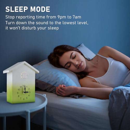 Reloj de pared cucú digital KEYPOWER verde miniatura 4