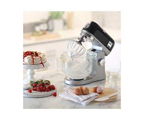 Kenwood kMix Stand Mixer for Baking, Stylish Kitchen Mixer with K-beater, Dough Hook and Whisk, 5L Glass Bowl, 1000 W, Black & FDP65.180SI 2 in 1 Food Processor Multipro... - Image 4