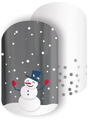 Christmas, Hanukkah & New Year Exclusives | Jamberry Nail Wraps | Nail Decal | Winter Seasonal Nail Art Stickers (Half Sheet - 1 manicure / 1 pedicure, Snow Day)